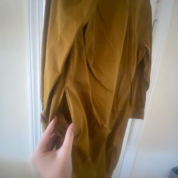 NWT — EVERLANE shirt dress in burnt tan - Picture 4 of 5